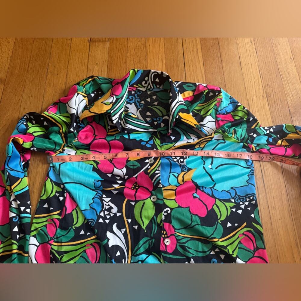 70s Vintage Bali Swim Two Piece Hawaiian Funky Pant Set - Picture 4 of 12